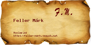 Feller Márk névjegykártya